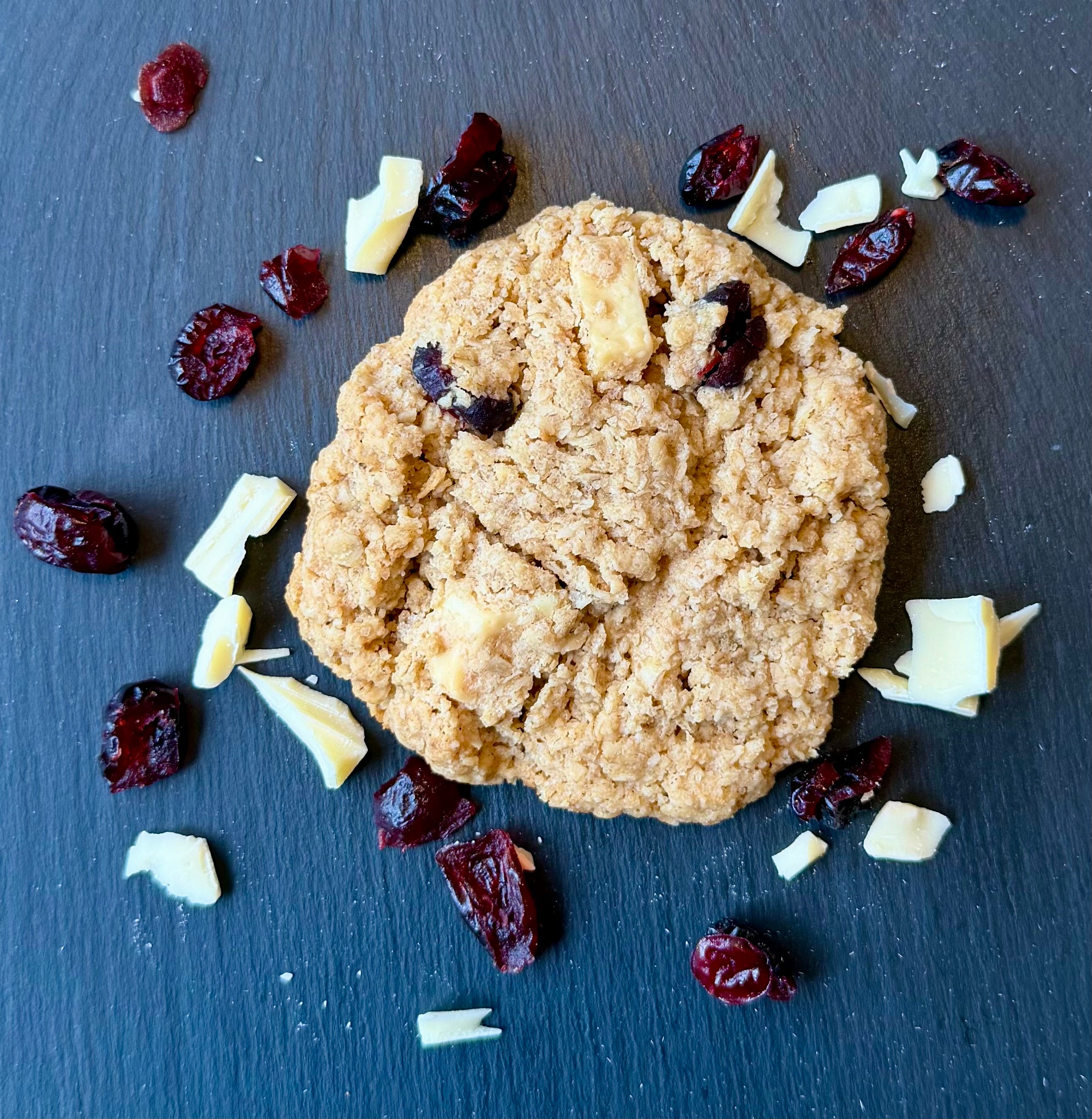 Haverkoek - Cranberries en witte chocolade