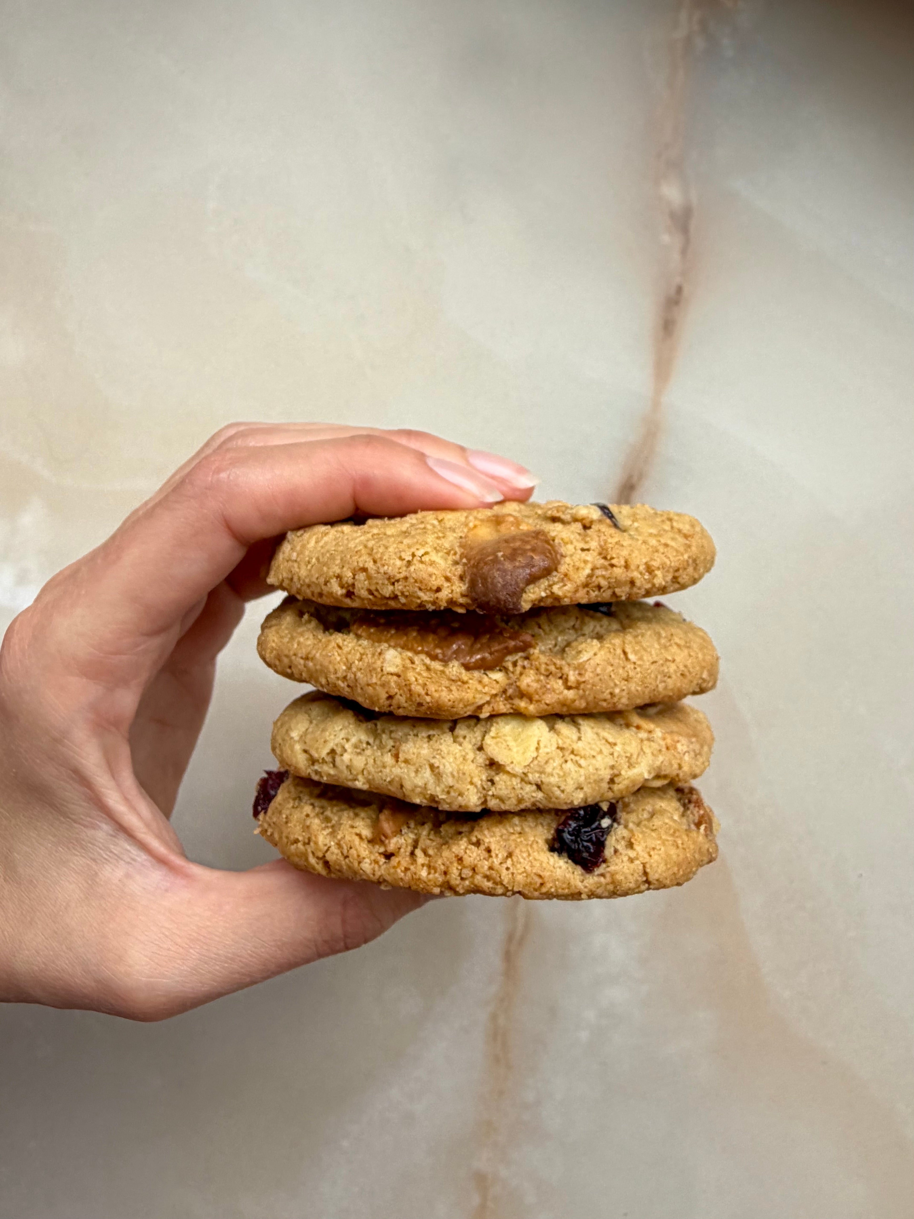 Haverkoek - Cranberries en witte chocolade